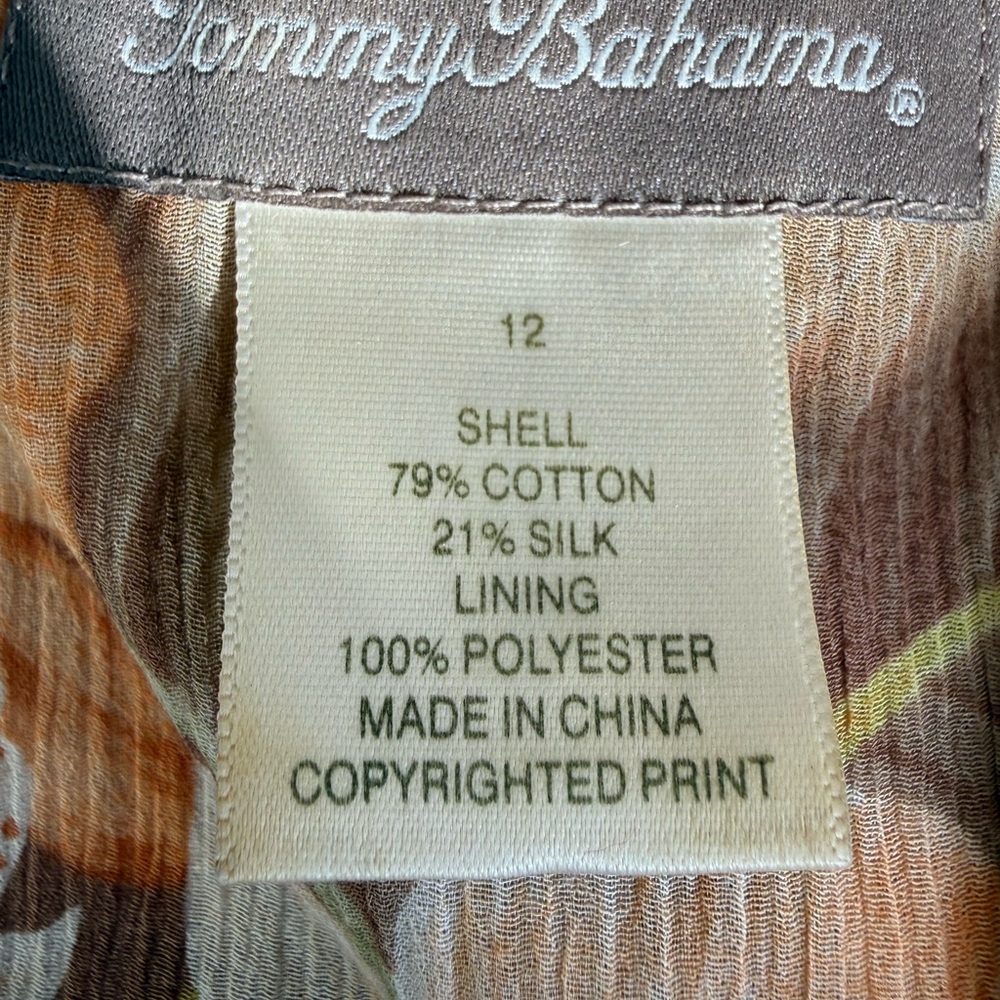 Tommy Bahama Women’s Sleeveless Floral Lined Dress. Size 10 - Picture 7 of 9